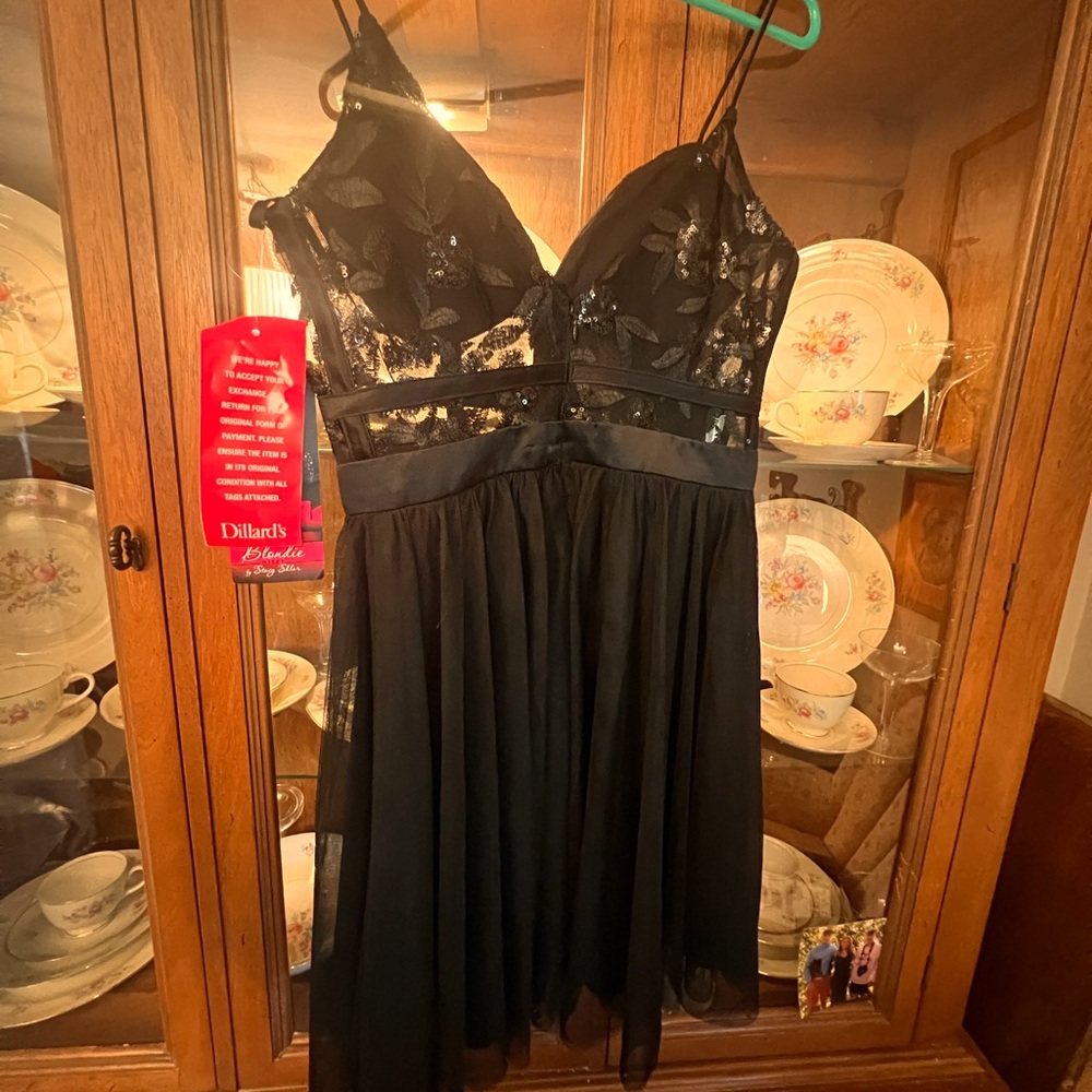 Black cocktail dress